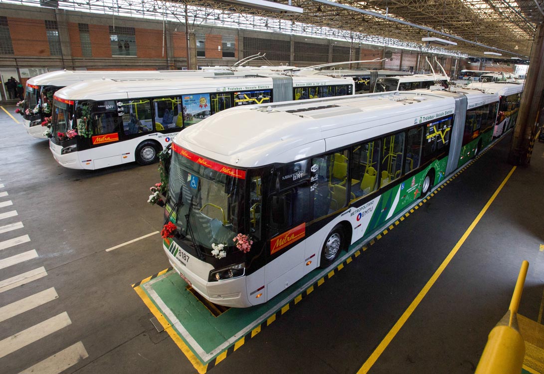 Corredor São Mateus ganha dez ônibus elétricos