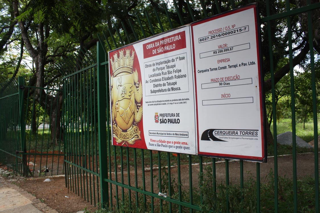 Parque ainda irá demorar