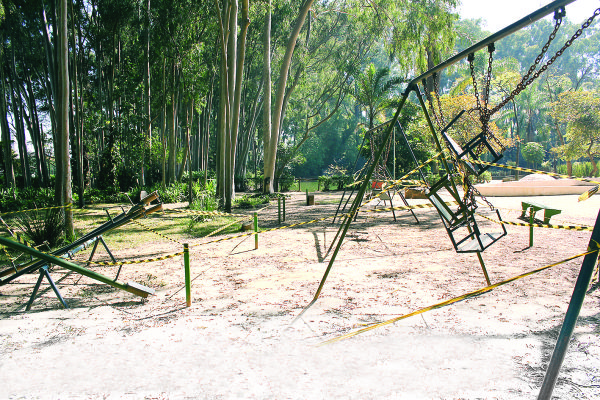 PARQUE DO PIQUERI – Playgrounds são interditados