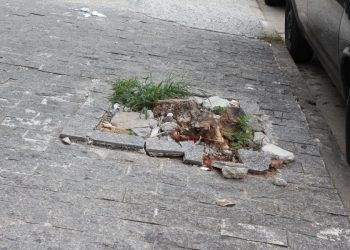 Perigo iminente das calçadas inacessíveis para o pedestre