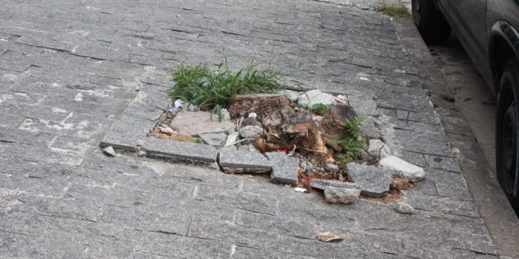Perigo iminente das calçadas inacessíveis para o pedestre