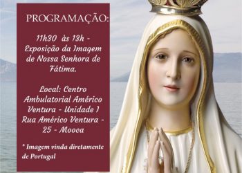 Imagem de Nossa Senhora de Fátima no Hospital e Maternidade São Cristóvão