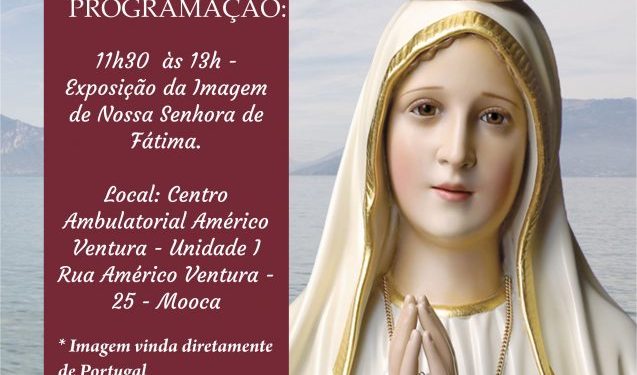 Imagem de Nossa Senhora de Fátima no Hospital e Maternidade São Cristóvão