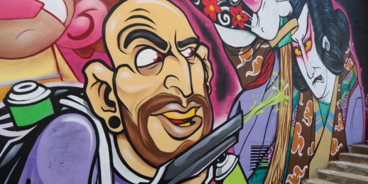 Grafite dá nova vida ao ‘Beco da Penha’