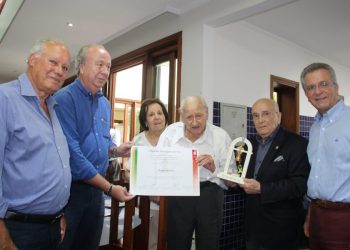 Dante Perini, presidente da Unione Italiana, é homenageado pela ACSP