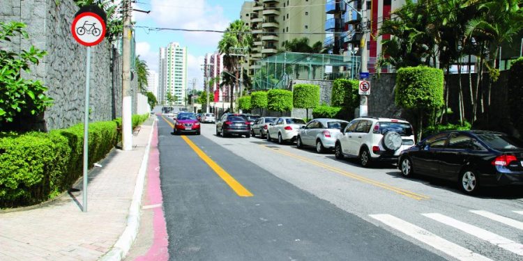 Ciclofaixa vai voltar, após obras no Jardim Anália Franco