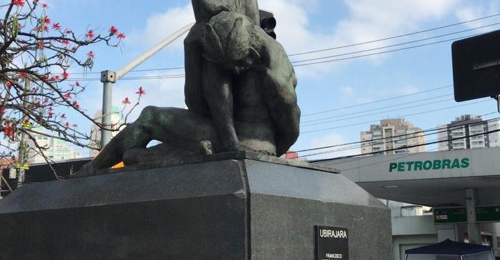 Como estão as estátuas ‘Ubirajara’ e ‘Pátria e Família’, no Belém e Tatuapé?