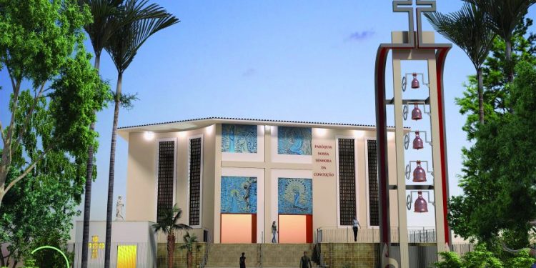 Paróquia Nossa Sra. da Conceição poderá ganhar nova torre com 5 sinos em dezembro