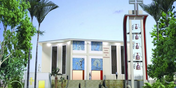 Nova torre da Paróquia N. Sra. da Conceição não será entregue em dezembro