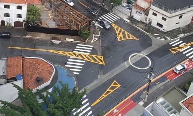 Nova ciclofaixa chega à Rua Bento Gonçalves, no Jardim Anália Franco