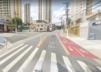 Para que lugar leva a ciclofaixa criada na Rua Bento Gonçalves?