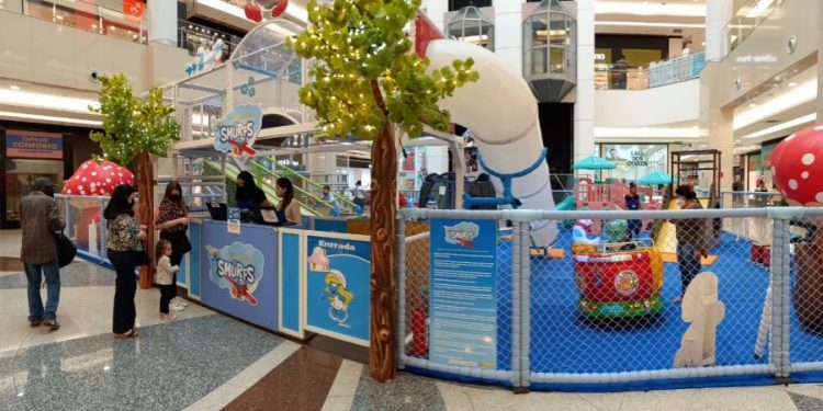 Complexo Tatuapé propõe uma aventura nas alturas com os Smurfs