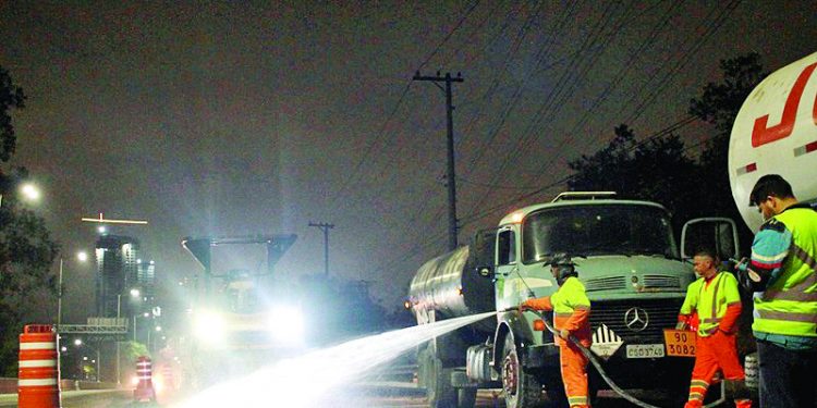 Recapeamento da Avenida Conselheiro Carrão continuará até dezembro