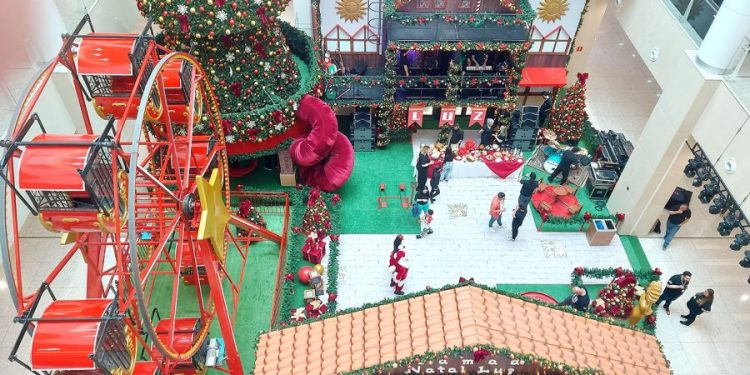 Natal Luz inspira decoração no Complexo Tatuapé