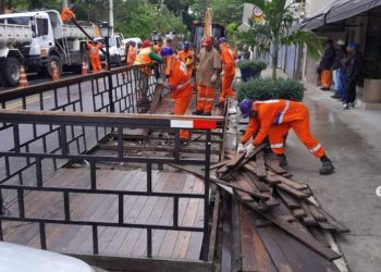Prefeitura remove mais dois parklets irregulares