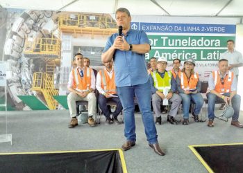 Governador vai às obras do Metrô, na Vila Formosa, para acompanhar o ‘tatuzão’