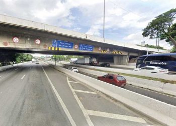 Agora, a interdição na Ponte do Tatuapé acontece sentido Vila Prudente. Cuidado!
