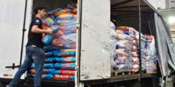 Caminhão de ração transportava 479 tijolos de maconha