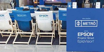 Projeto Cinemetrô, em parceria com a Epson