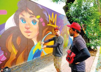 Lar Sírio transforma espaço urbano em galeria a céu aberto