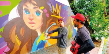 Lar Sírio transforma espaço urbano em galeria a céu aberto