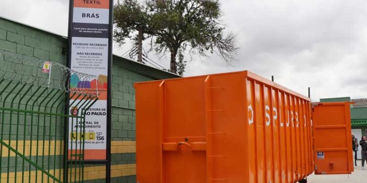 Prefeitura inaugura no Brás primeiro ecoponto exclusivo para receber restos de tecido