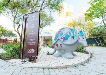 Esculturas de tatus gigantes criam rota artística pelo Eixo Platina, no Tatuapé